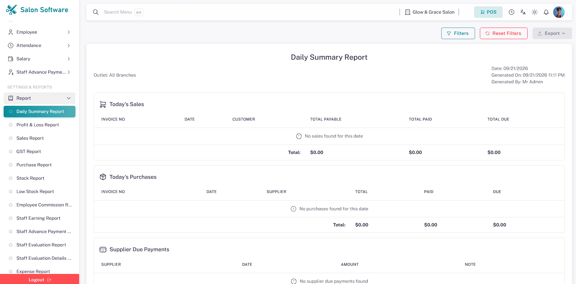 Business reports