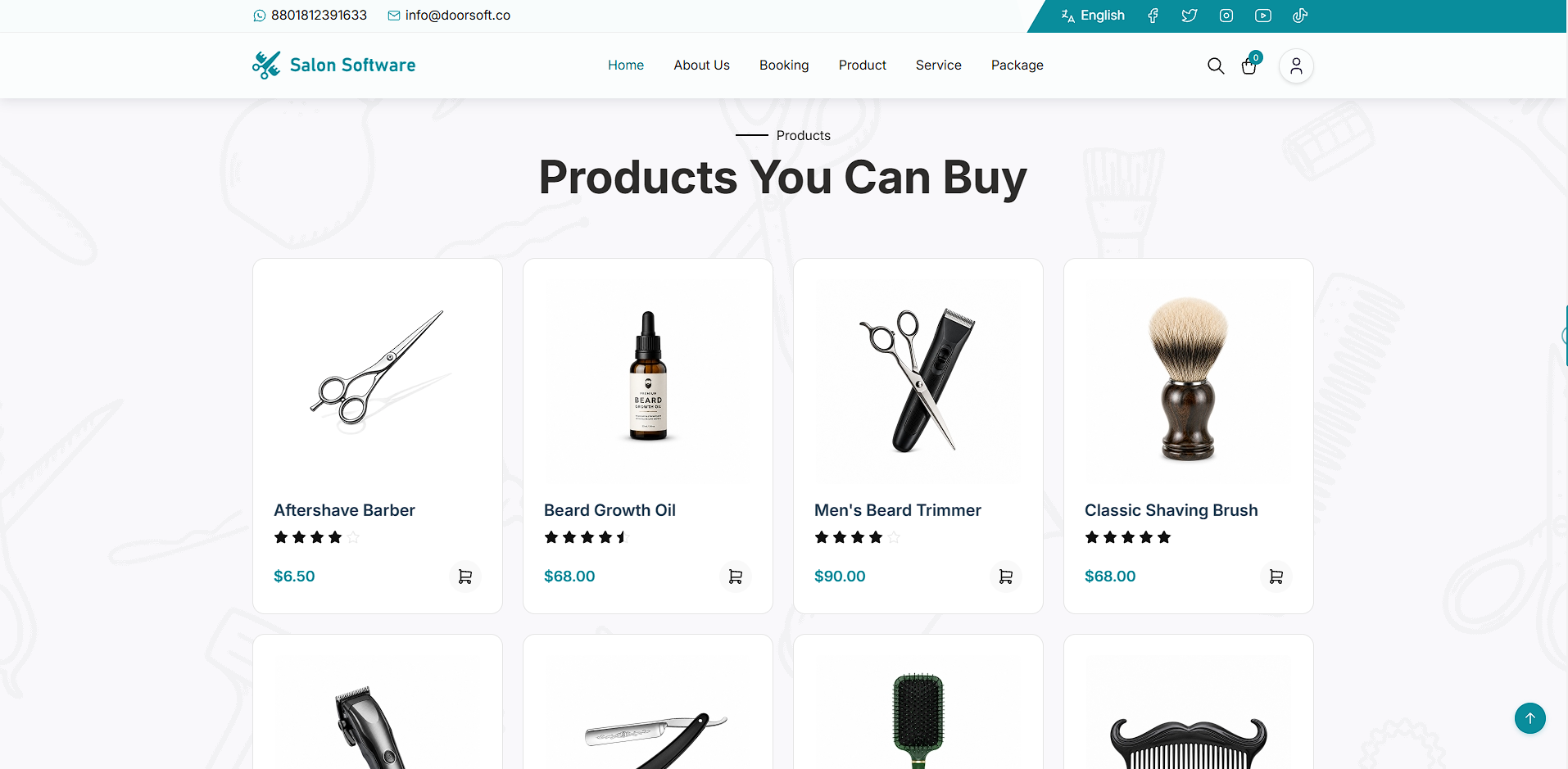 Customer website